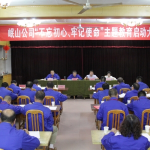 公司召開“不忘初心、牢記使命”主題教育啟動大會